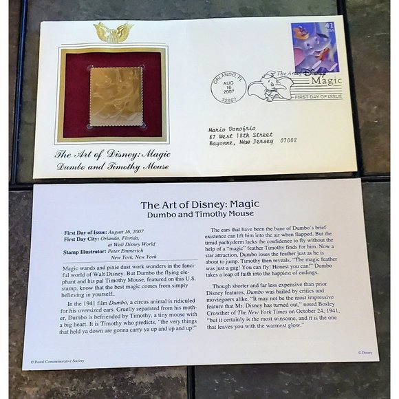 22 Karat Gold Plated 2007 First Day Issue Stamp Lot - Picture 2 of 7